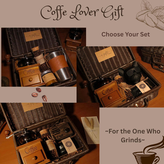 Unique Gift for Him, Coffee Lover Gift Box, Rattan Case, Gift for Dad for Him, Retirement Gift , coffee set, Gift for Her, Thank You Gift