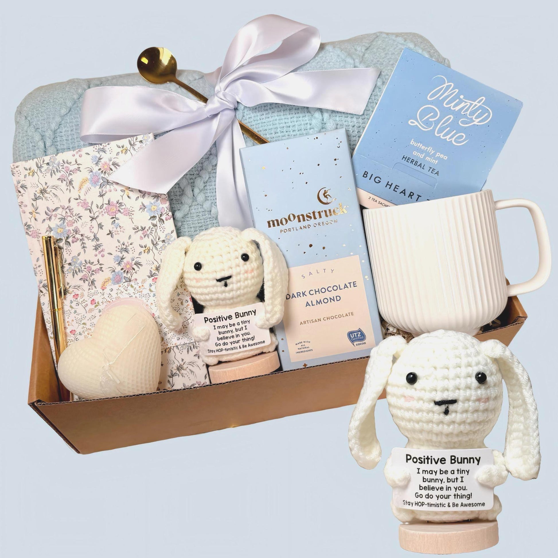 Emotional Support Gift Box For Her, Self Care Box For Women, Thinking of You Box, Hug in a Box Gift Box For Her, With Cozy Blanke