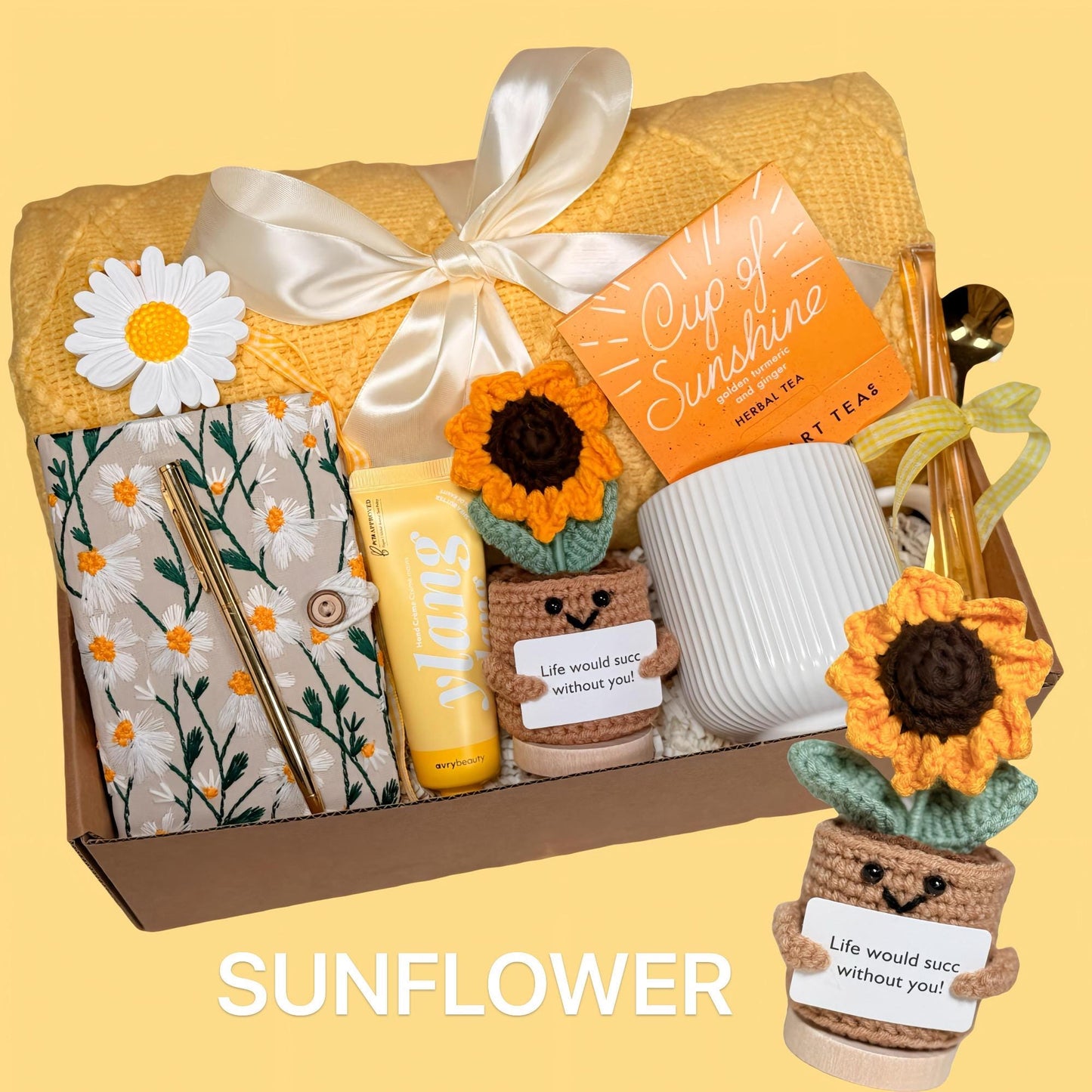 Get Well Soon Care Package For Women, Thinking of You Box, Cheer Up Gift, Hygge Gift Box , Self Care Gift Basket, Sending Love and Hugs