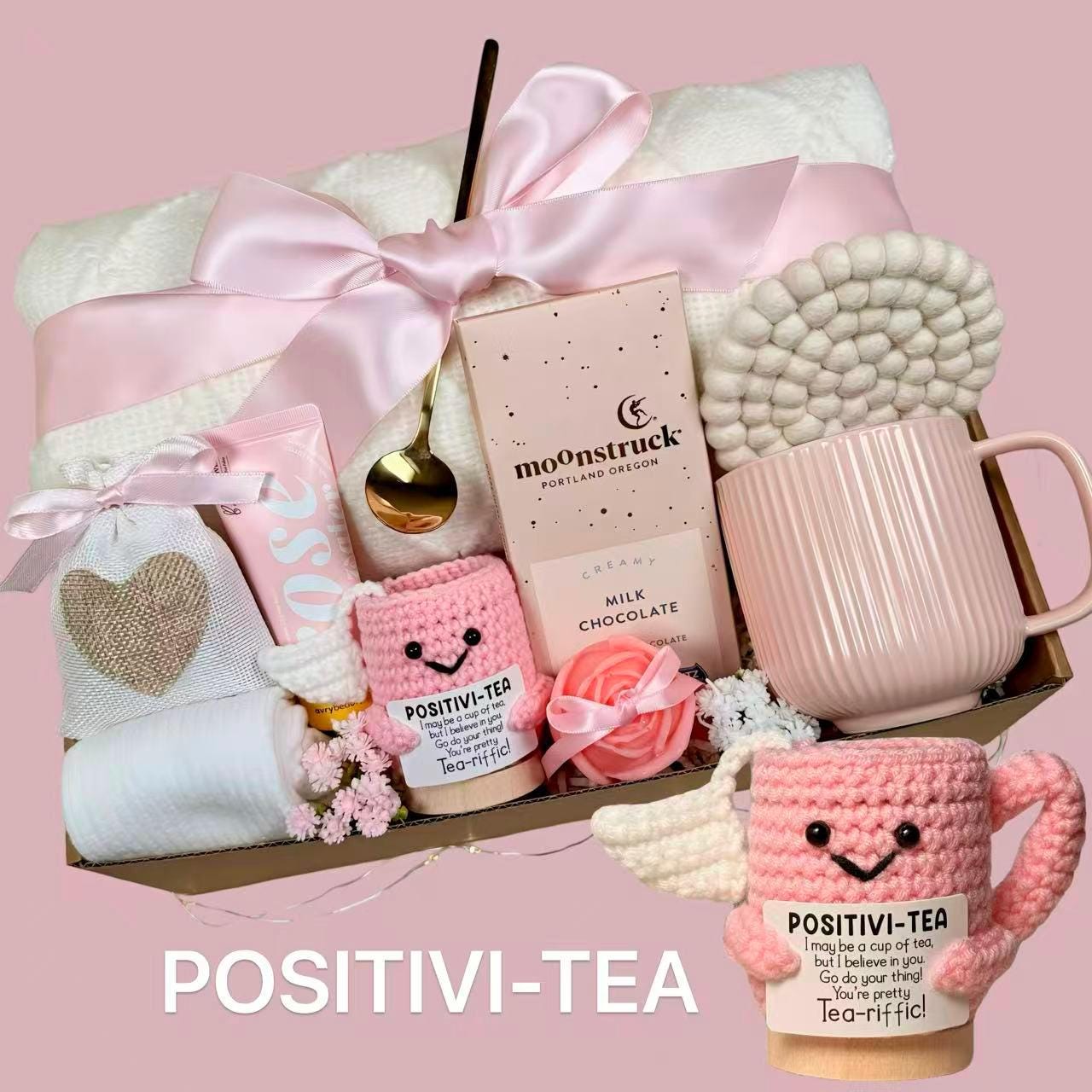 Emotional Support Christmas Gift Box, Self Care Box For Women, Hug in a Box, Cheer Up Gift, Gift Box For Her, With Cozy Blanket, Hygge Box