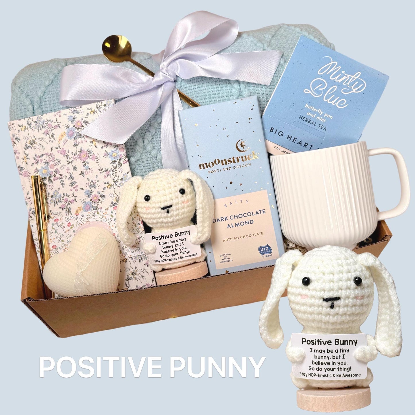 Emotional Support Gift Box For Her, Self Care Box For Women, Thinking of You Box, Hug in a Box Gift Box For Her, With Cozy Blanke