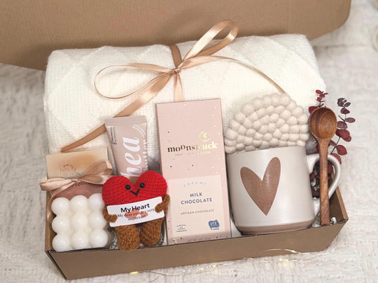 Winter Emotional Support Gift for Women, Hug In A Box, Encouragement Gift, Hygge Gift Box, Self Care Gift Basket for Women ,Thinking of You