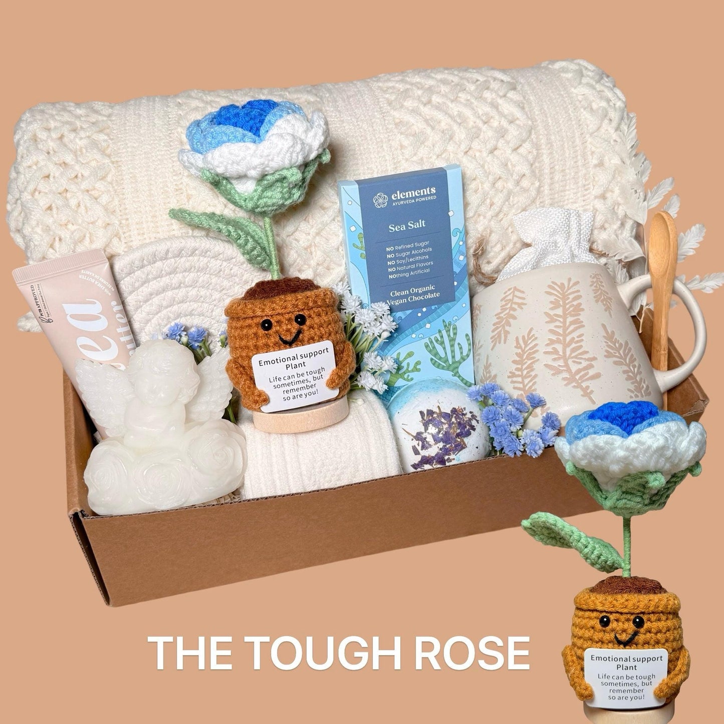 Get Well Soon Care Package For Women, Thinking of You Box, Cheer Up Gift, Hygge Gift Box , Self Care Gift Basket, Sending Love and Hugs